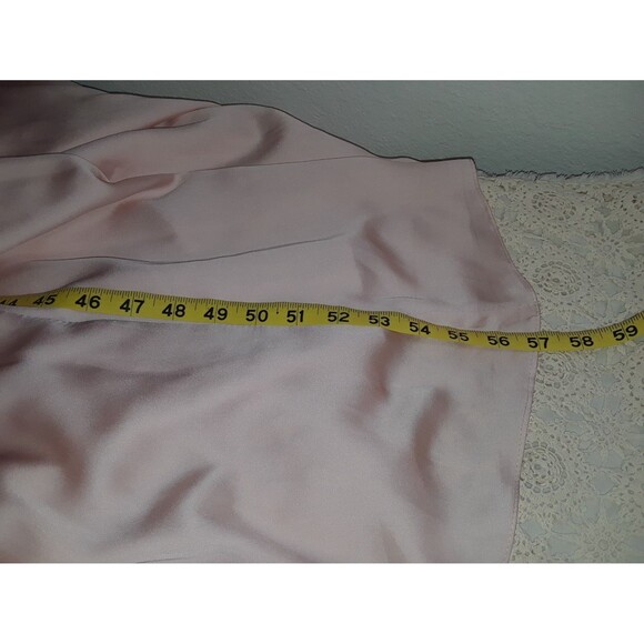 White by Vera Wang Women's Maxi Dress Size 8 Halter Front Slit Bow Details Pink - Picture 9 of 11